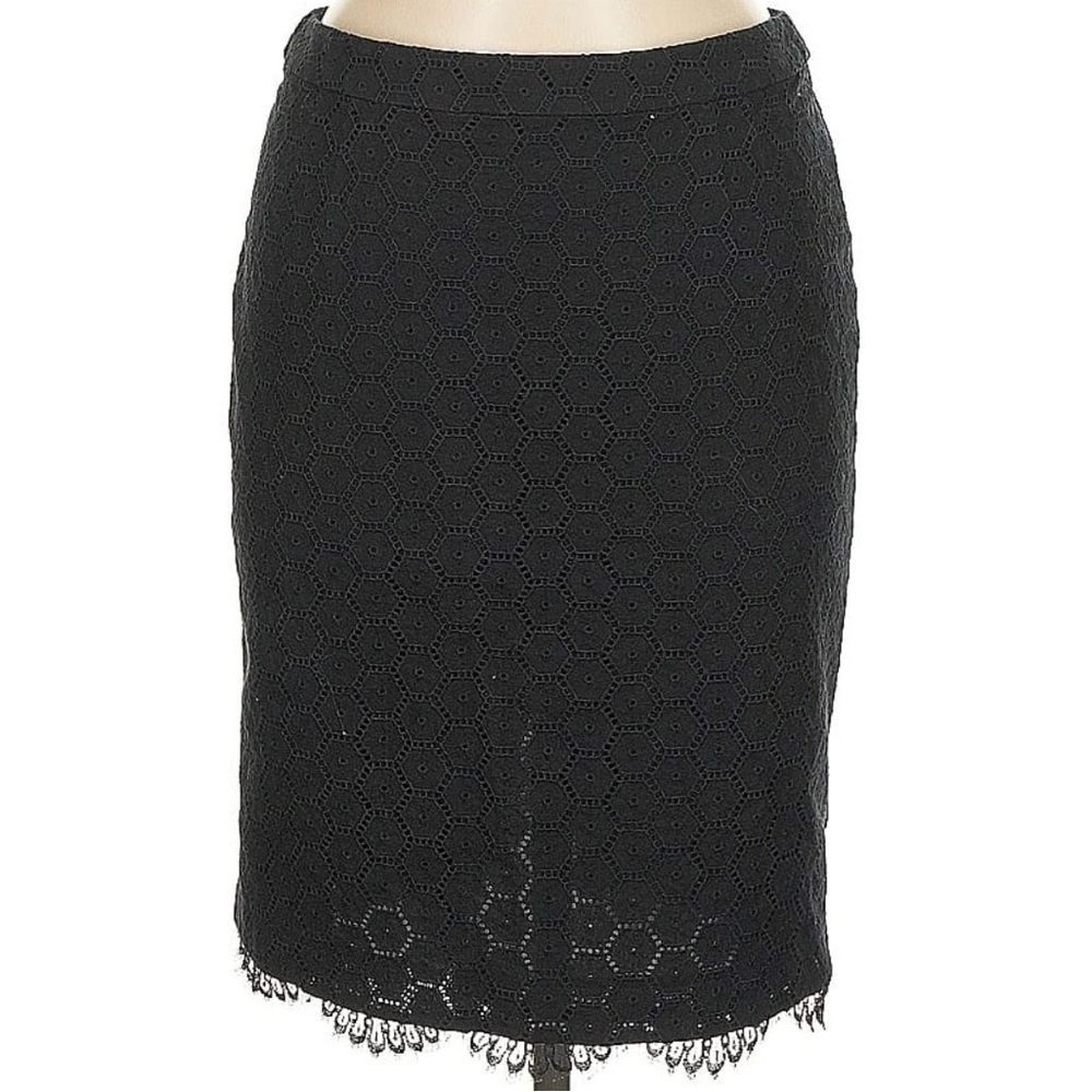 Vintage Blumarine Lace Skirt Black Cotton Eyelet -90s Y2K